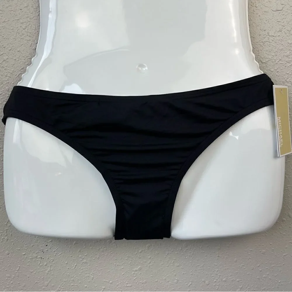 NWT MICHAEL Michael Kors Black Swim Bottoms Sizes XS, M or L